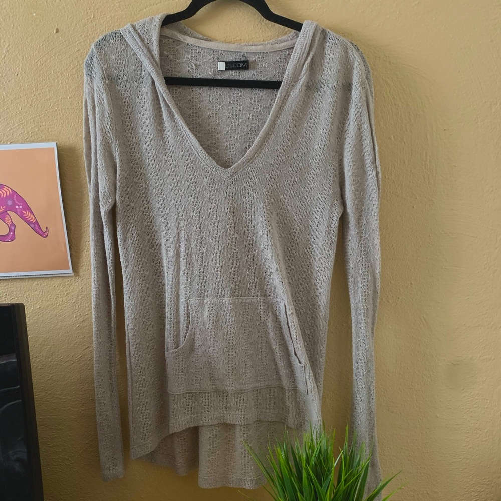 Volcom knit cover up sweater